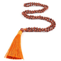 Zen Harmony: Natural Onyx Buddhist Prayer Necklace - 108 Beads for Enlightenment