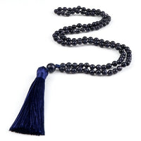 Zen Harmony: Natural Onyx Buddhist Prayer Necklace - 108 Beads for Enlightenment