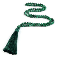 Zen Harmony: Natural Onyx Buddhist Prayer Necklace - 108 Beads for Enlightenment