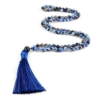 Zen Harmony: Natural Onyx Buddhist Prayer Necklace - 108 Beads for Enlightenment