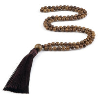 Zen Harmony: Natural Onyx Buddhist Prayer Necklace - 108 Beads for Enlightenment