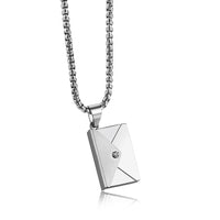 Envelope Stainless Steel Necklace And Pendant