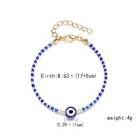 Handmade Lucky Black String Bracelet Evil Eye Charm Bracelets Women Blue Eyes Beads Bring You Lucky Peaceful Adjustable Bracelet