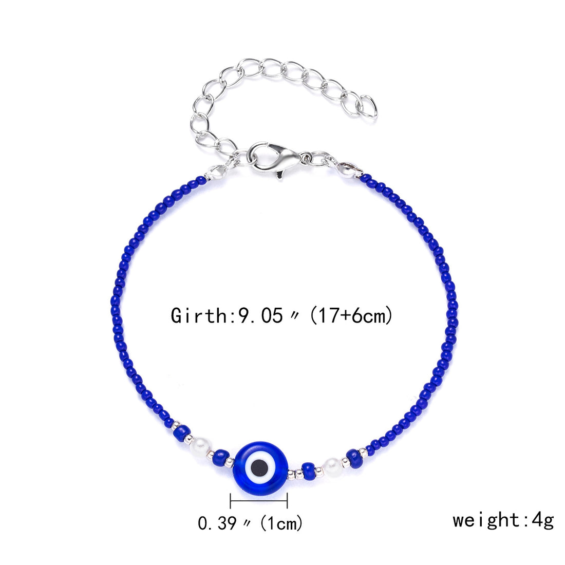 Handmade Lucky Black String Bracelet Evil Eye Charm Bracelets Women Blue Eyes Beads Bring You Lucky Peaceful Adjustable Bracelet