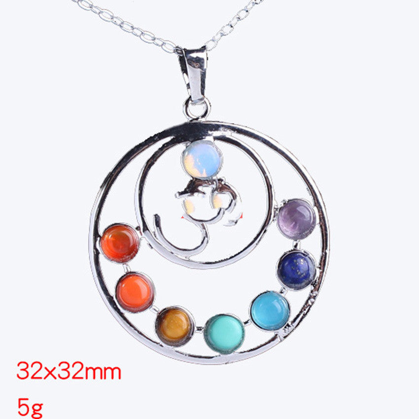 Radiant Crystal Chakra Pendant – Year of the Pig Elegance Necklace for Empowering Energy