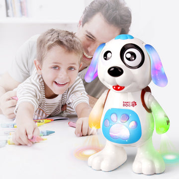 Electric Toy Dog, Music, Light, Dance, Walk, Children'S Vibrato Robot Dog