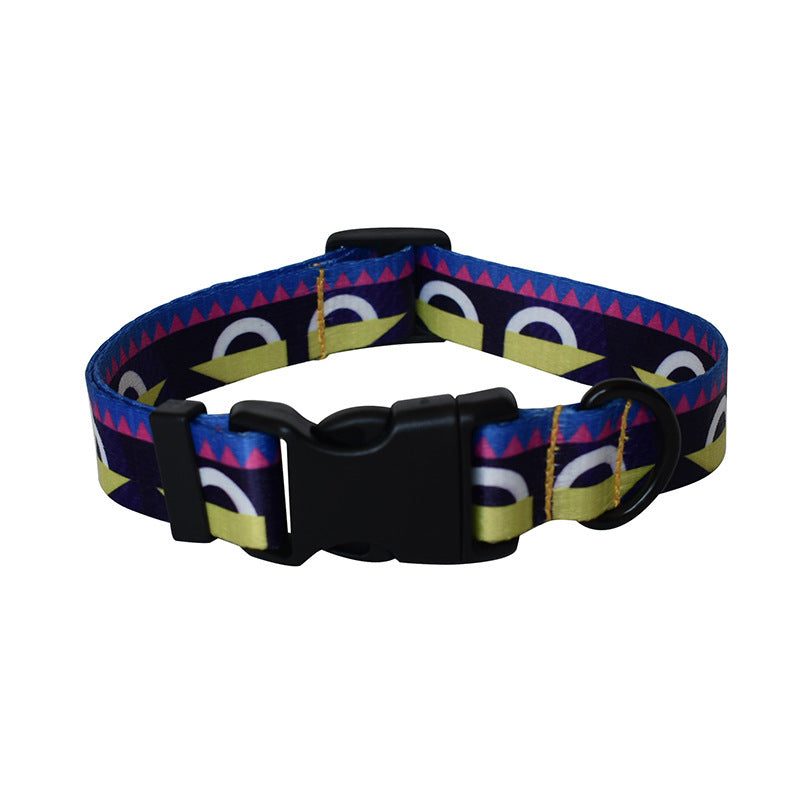 Ribbon dog rope ethnic pet products Printed dog collar