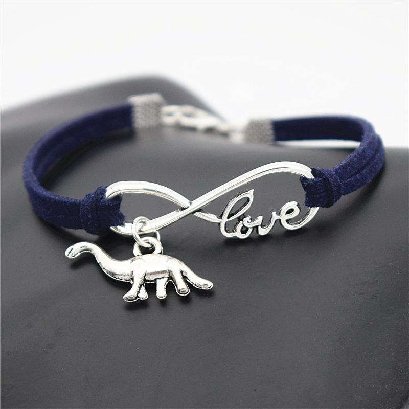 Dinosaur Infinity Love Bracelets