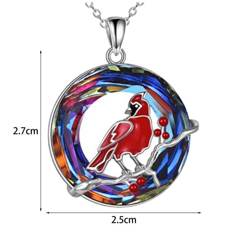 Crystal Animal Pendant Necklace for Women