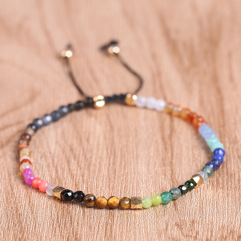 12 Constellations Chakra Bracelet with Colored Stones