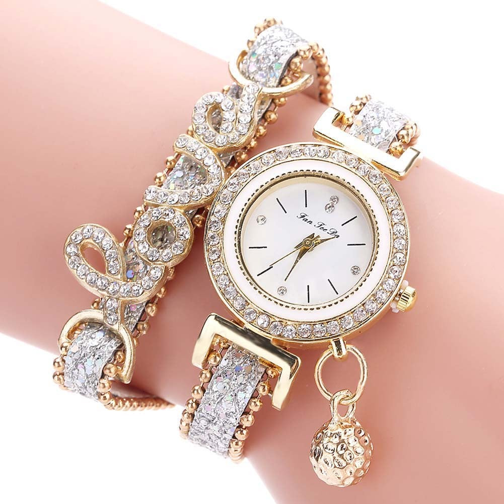 Elegant Quartz Bracelet Watch with Soft Arch Strap