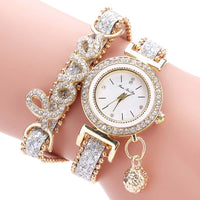 Elegant Quartz Bracelet Watch with Soft Arch Strap