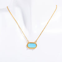 Turquoise Inlaid Necklace