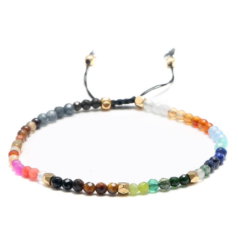 12 Constellations Chakra Bracelet with Colored Stones