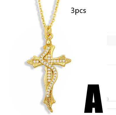 Diamond-studded Palm Necklace Jewelry Creative Personality