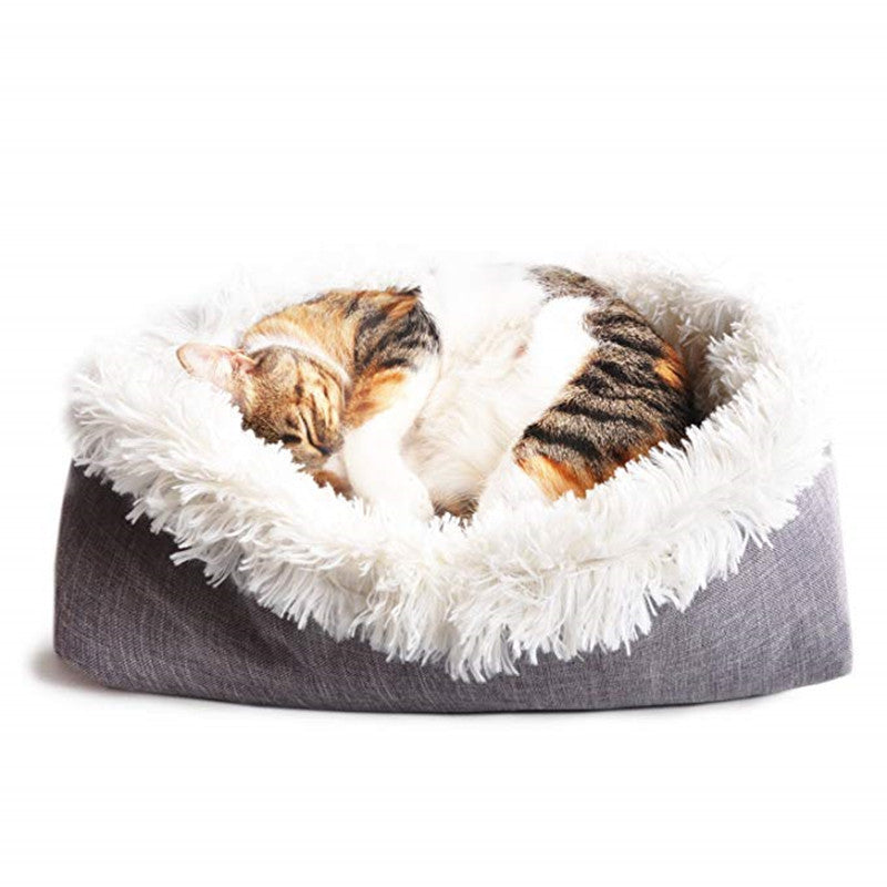 Ultimate Comfort: 2-in-1 Convertible Plush Mattress for Cats and Puppies