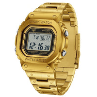 Trendy Square Sports Watch - Multifunctional, Light-Up, and Water-Resistant