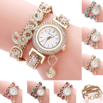 Elegant Quartz Bracelet Watch with Soft Arch Strap