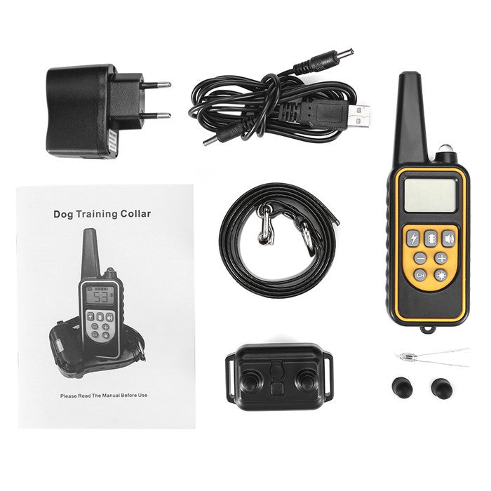 800m Electric Anti-Barking Dog Training Device and Collar