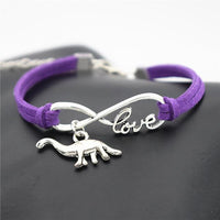 Dinosaur Infinity Love Bracelets