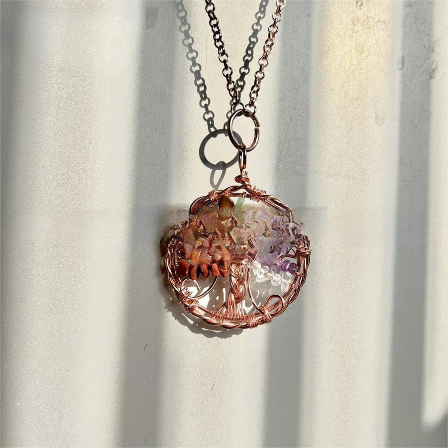 Ethereal Crystal Cascade Pendant Necklace