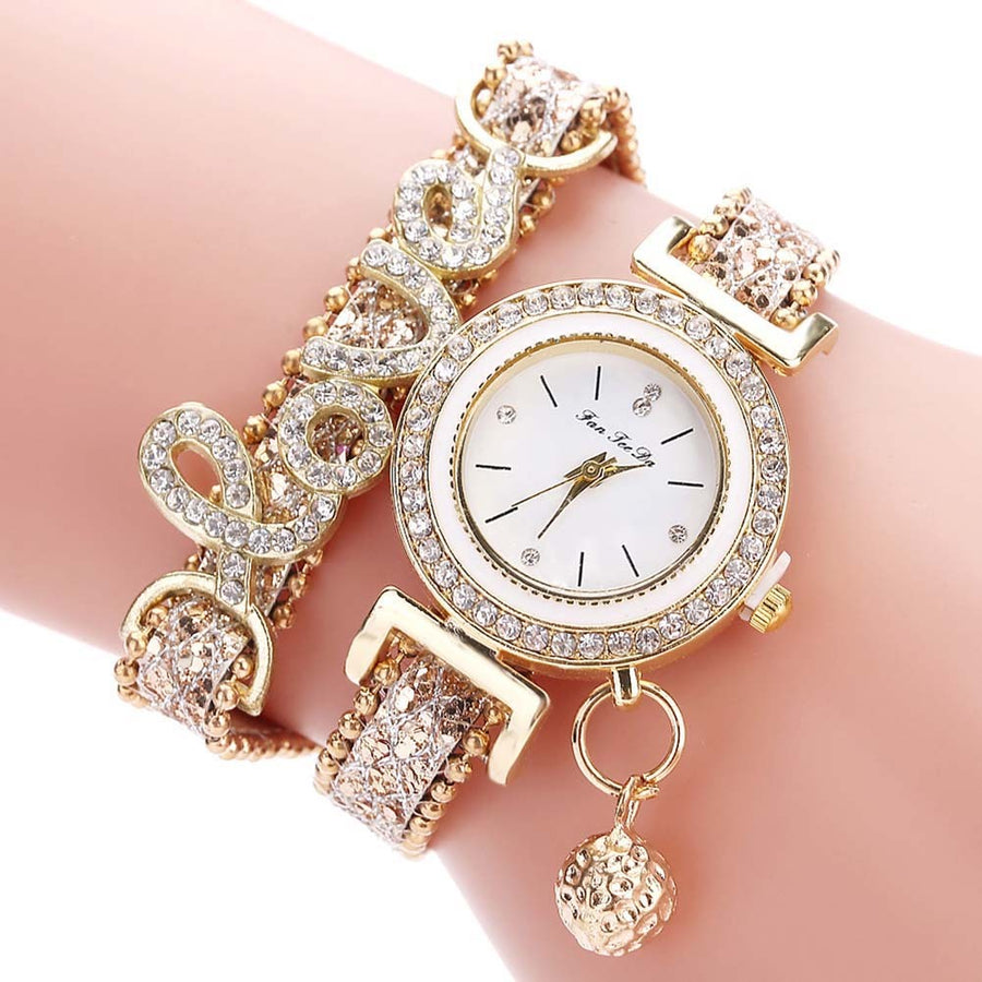 Elegant Quartz Bracelet Watch with Soft Arch Strap