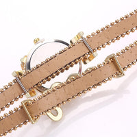 Elegant Quartz Bracelet Watch with Soft Arch Strap