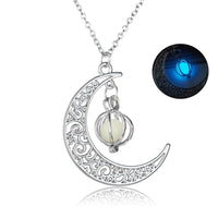 Fashion Moon Natural Glowing Stone Healing Necklace Women Gift Charm Luminous Pendant Necklace Jewelry
glowing