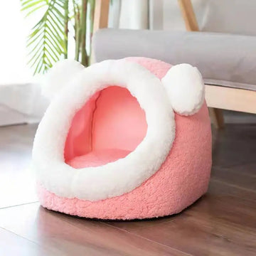 Sweet Cat Bed Warm Pet Basket Cat House Tent Very Soft Small Dog Mat