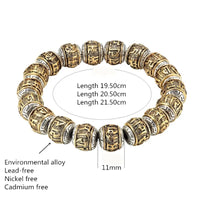 Traditional Buddhist Men's Bracelet Women's Six Words Mantra Bracelet