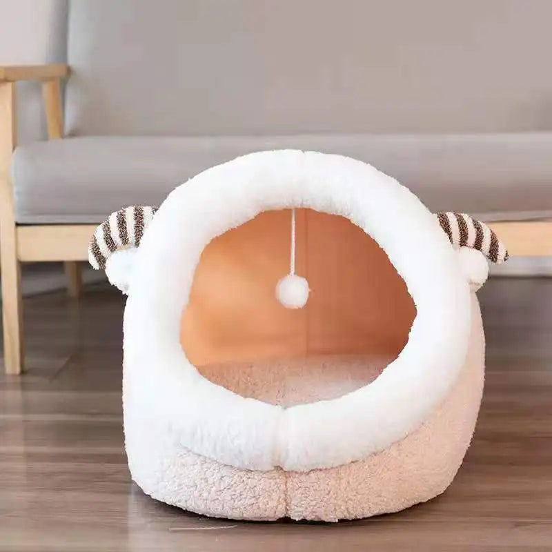 Sweet Cat Bed Warm Pet Basket Cat House Tent Very Soft Small Dog Mat