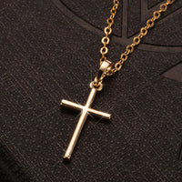 Luminous Cross Crystal Pendant - Unisex Elegance