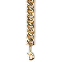 Golden Elegance: 14K Gold Plated KILO Cuban Link Dog Leash - Posh Streetwear for Dogs