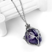 Stainless Steel Chain Irregular Rolling Stone Necklace