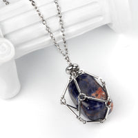 Stainless Steel Chain Irregular Rolling Stone Necklace