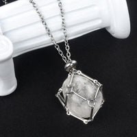 Stainless Steel Chain Irregular Rolling Stone Necklace