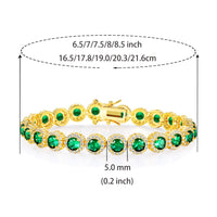 Elegant Copper & Zirconia Bracelet with Eight-Shaped Buckle – 5mm