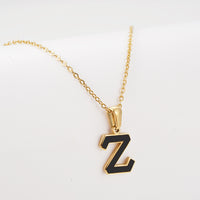 Titanium Steel First Word Letter Necklace Women's Simple Fashion