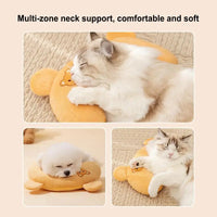 Small Pillow for Pet Cats Dogs Sleeping Mat Neck Guard U-shaped Pillow