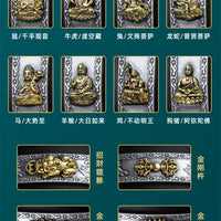 Six-Character Mantra Bangle Opening For Men Jewelry Retro Pixiu Buddha