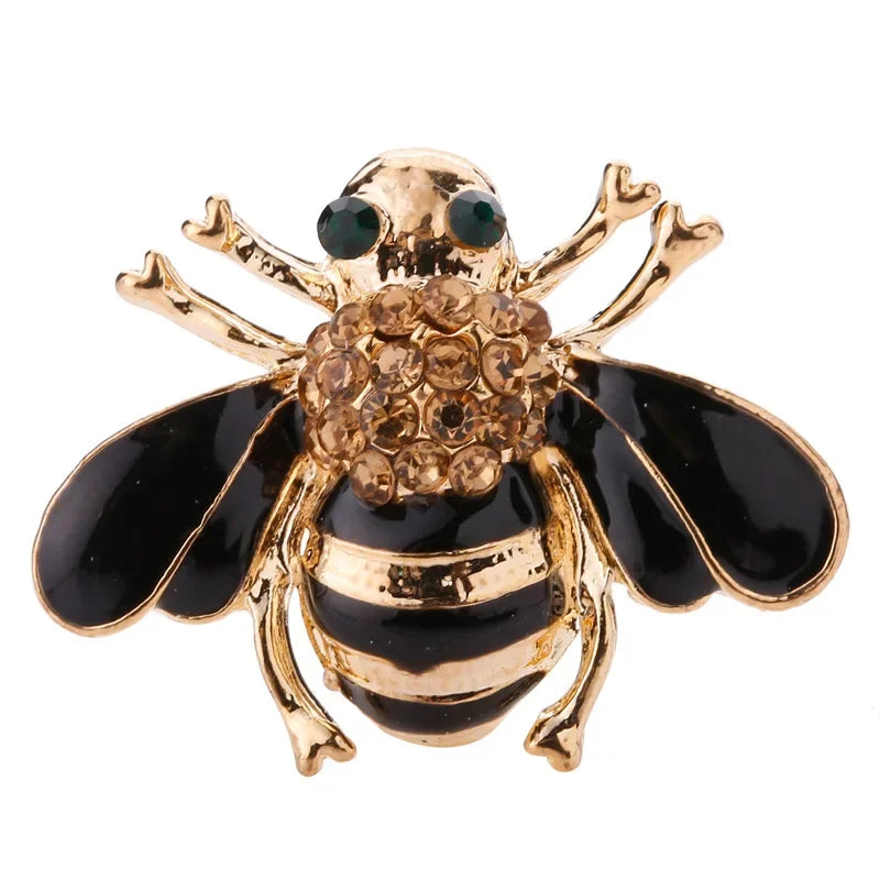 Delysia King Popular Versatile High-grade Crystal Bee Brooch Fashion