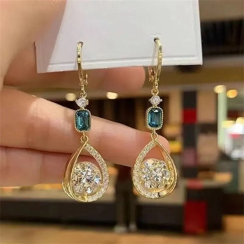 Lymphatic Slimming Magnetic Weight Loss Earrings for Women Sparkly