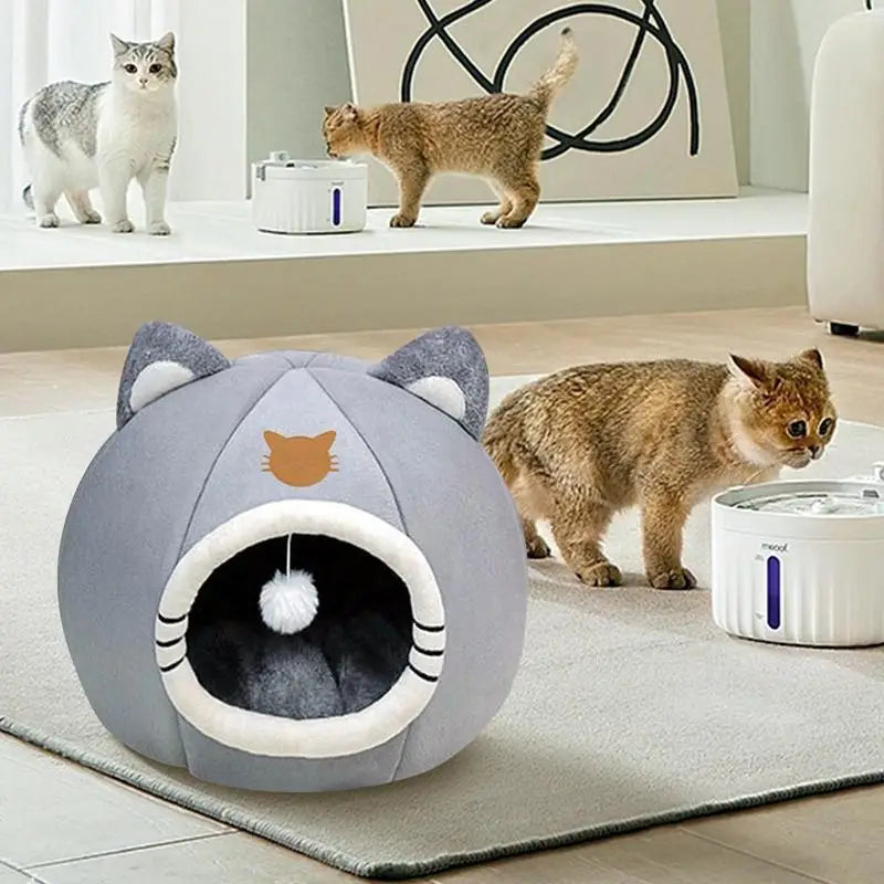 Pet Tent Cave Bed For Cats Small Dogs Self-Warming Very Soft Non Slip