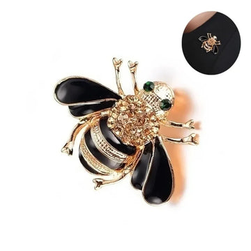 Delysia King Popular Versatile High-grade Crystal Bee Brooch Fashion