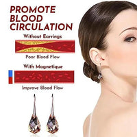 Lymphatic Slimming Magnetic Weight Loss Earrings for Women Sparkly