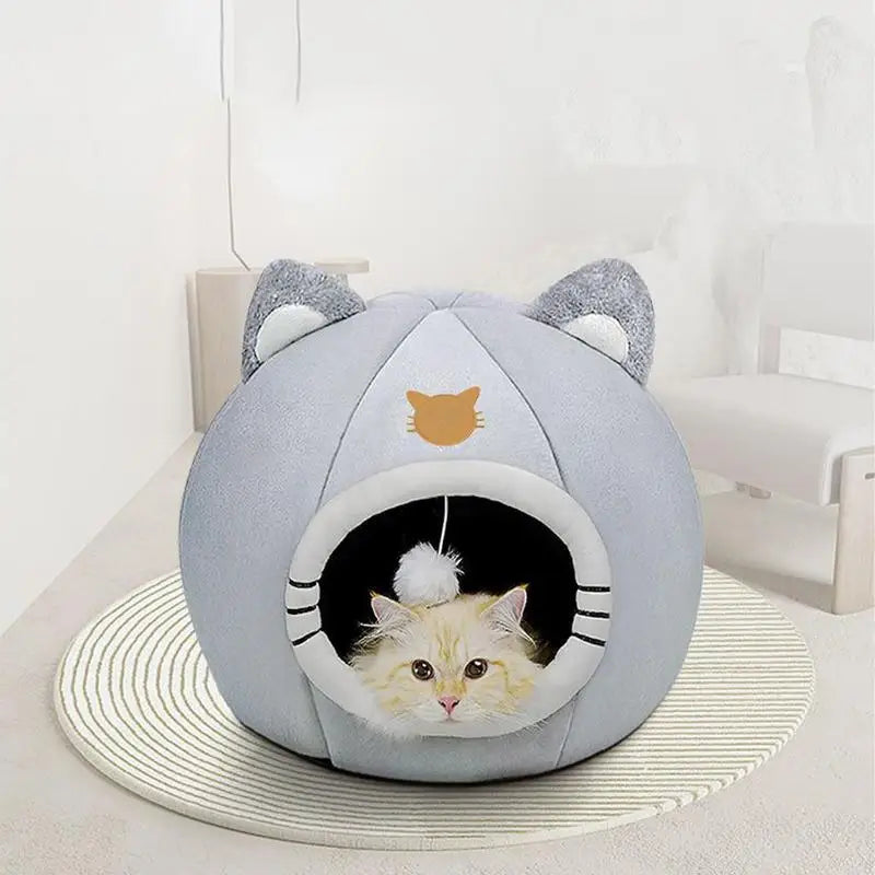 Pet Tent Cave Bed For Cats Small Dogs Self-Warming Very Soft Non Slip