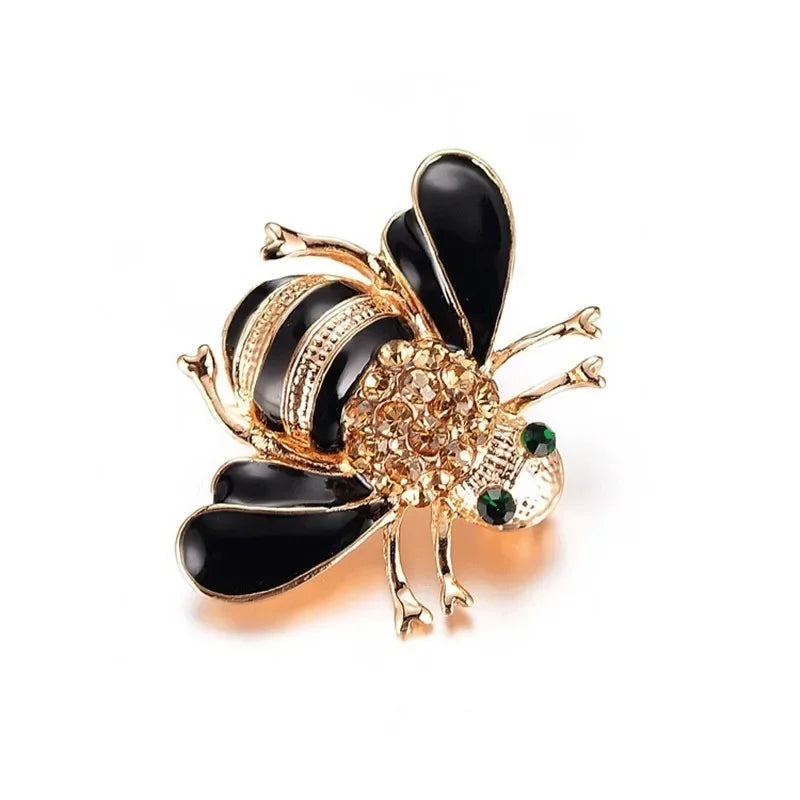 Delysia King Popular Versatile High-grade Crystal Bee Brooch Fashion