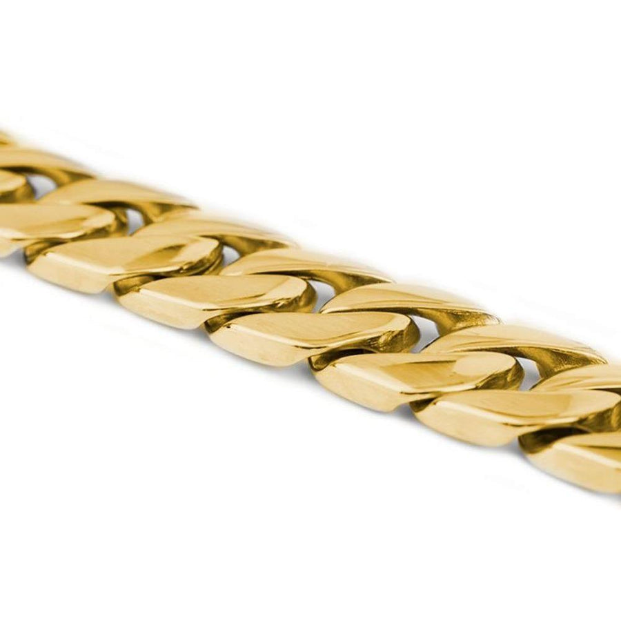 Golden Elegance: 14K Gold Plated KILO Cuban Link Dog Leash - Posh Streetwear for Dogs