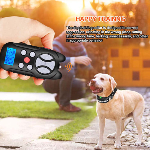 Dog Training Electric Collar with Remote - 3 Modes, Safe & Waterproof