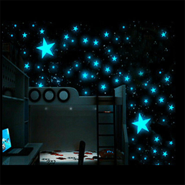 Glow-in-the-Dark 3D Star Wall Stickers